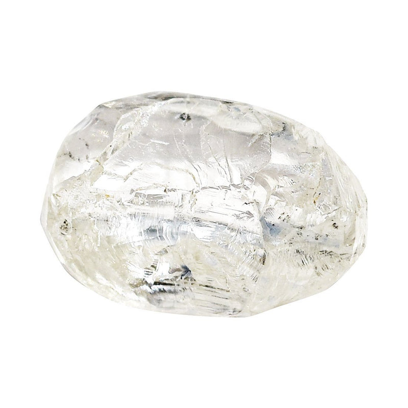 1.34 carat oblong and structured free-form rough diamond crystal