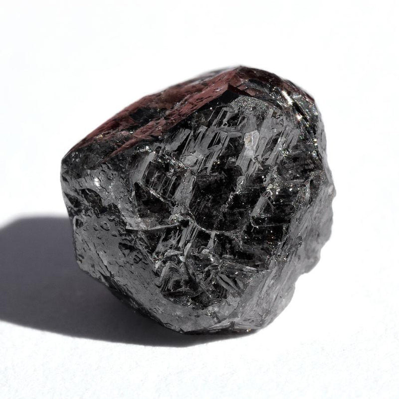 carat black rough diamond crystal