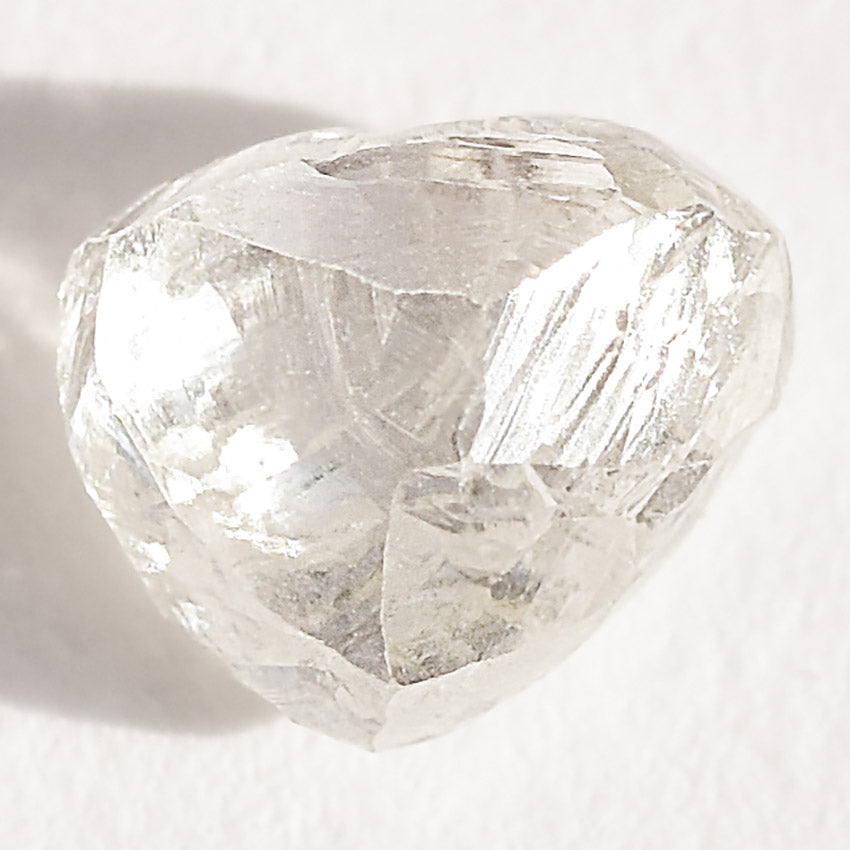 Teardrop shaped rough diamond