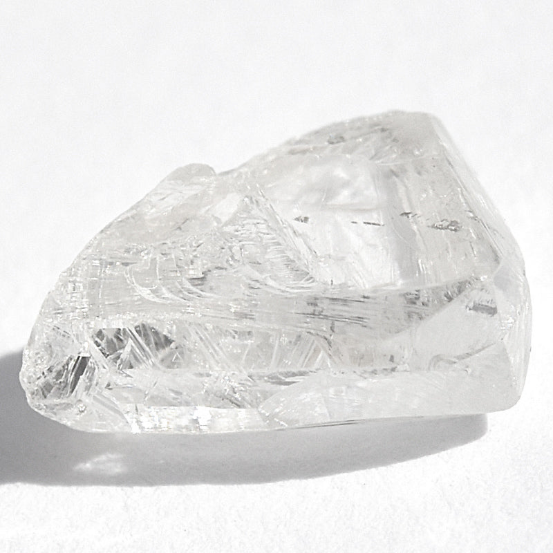 carat clear and crisp rough diamond natural triangle