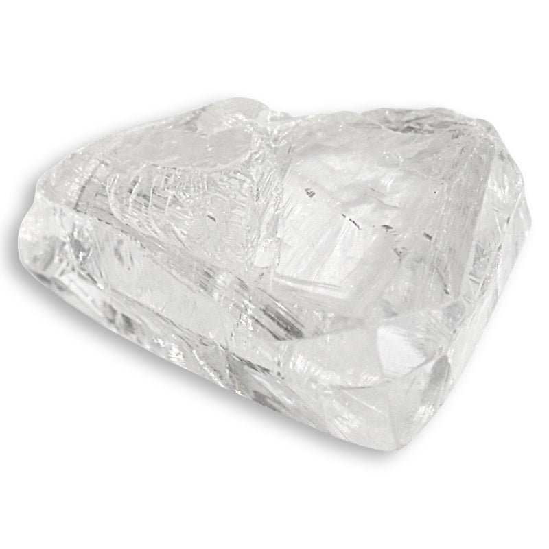 carat clear and crisp rough diamond natural triangle