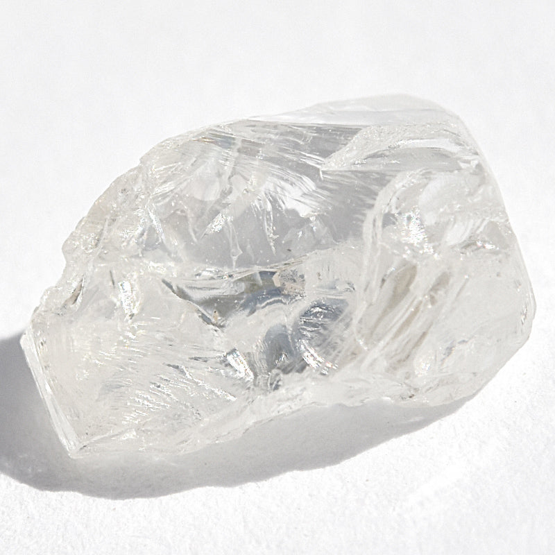 2.47 carat flat and smooth rough diamond freeform stone