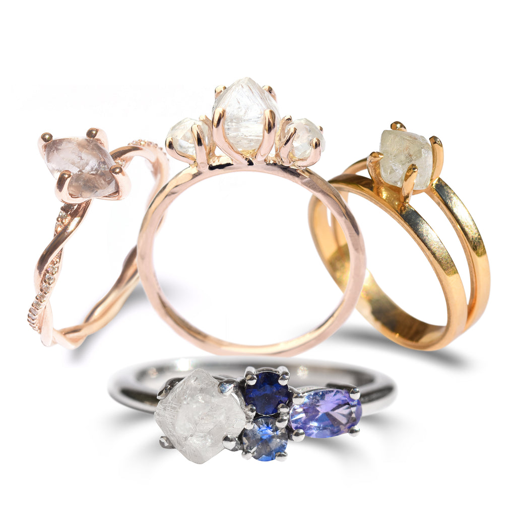 Rough Diamond Rings