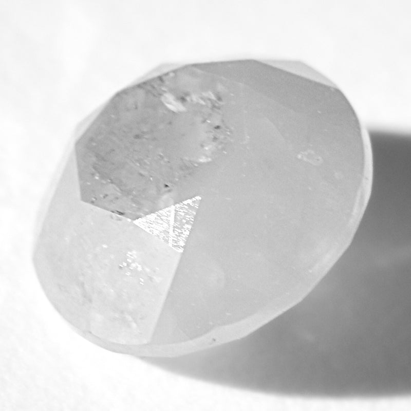 0.73 carat gray round brilliant rough cut diamond