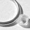 1.28 carat clean and clear rough diamond dodecahedron