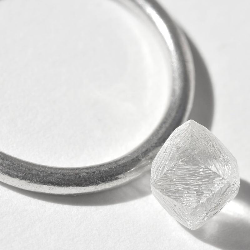 1.72 carat interesting and stunning raw diamond octahedron/dodecahedron