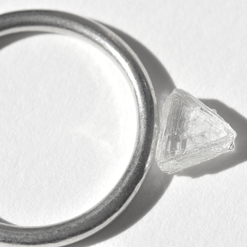 1.04 carat sweet raw diamond triangle/macle