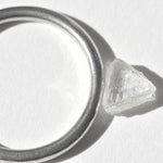 1.04 carat sweet raw diamond triangle/macle