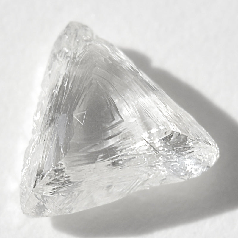 0.88 carat lovely raw diamond macle or triangle