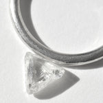 0.88 carat lovely raw diamond macle or triangle