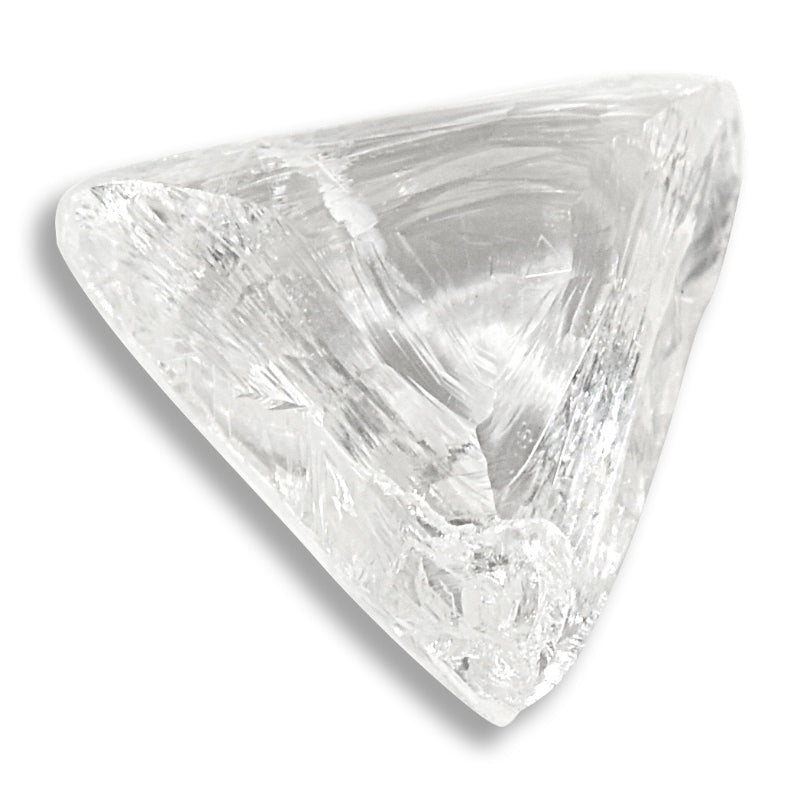 0.88 carat lovely raw diamond macle or triangle