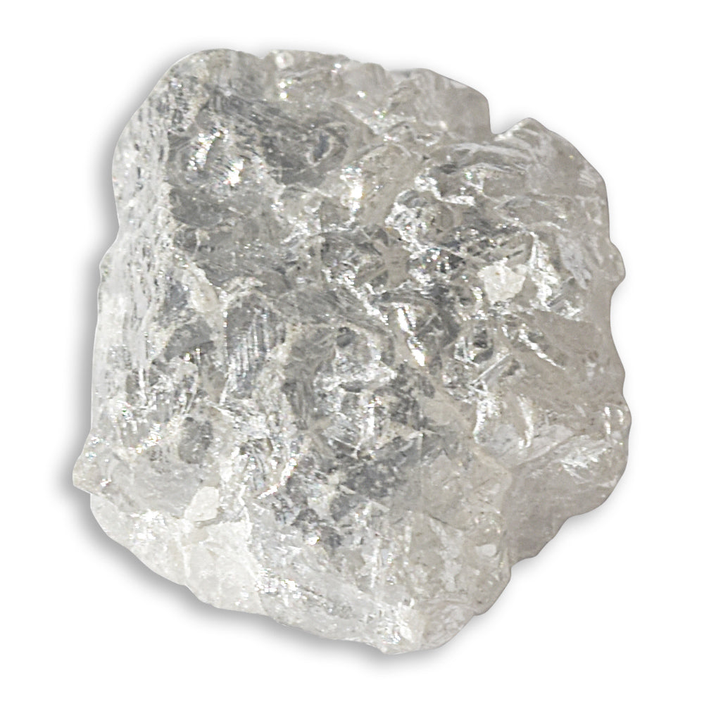1.77 carat grey freeform raw diamond