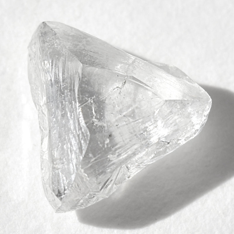 1.11 carat wonderful, unearthly triangular raw diamond macle