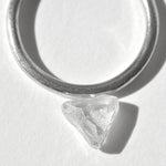 1.11 carat wonderful, unearthly triangular raw diamond macle