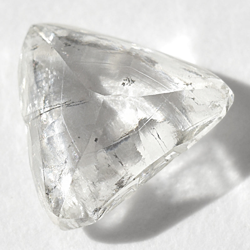 1.02 carat amazing triangular rough diamond macle