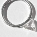1.02 carat amazing triangular rough diamond macle