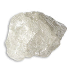 1.38 carat white freeform crystally raw diamond