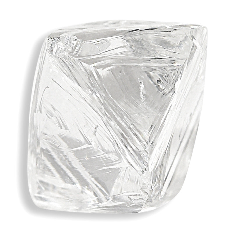 1.55 carat bright and elegant octahedral raw diamond