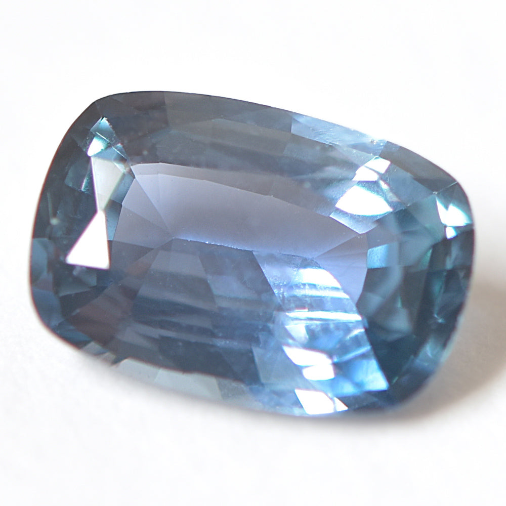 1.31 carat blue cushion cut sapphire from Madagascar