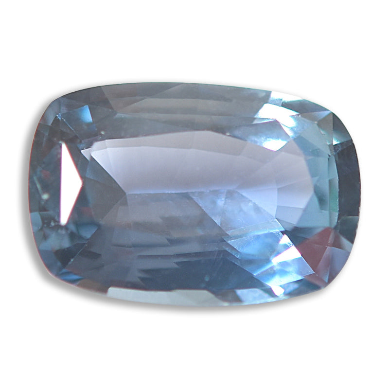 1.31 carat blue cushion cut sapphire from Madagascar