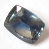 1.35 carat blueish-green cushion cut sapphire from Madagascar