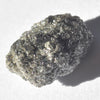 2.22 carat dark gray freeform crystally raw diamond