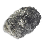 2.22 carat dark gray freeform crystally raw diamond