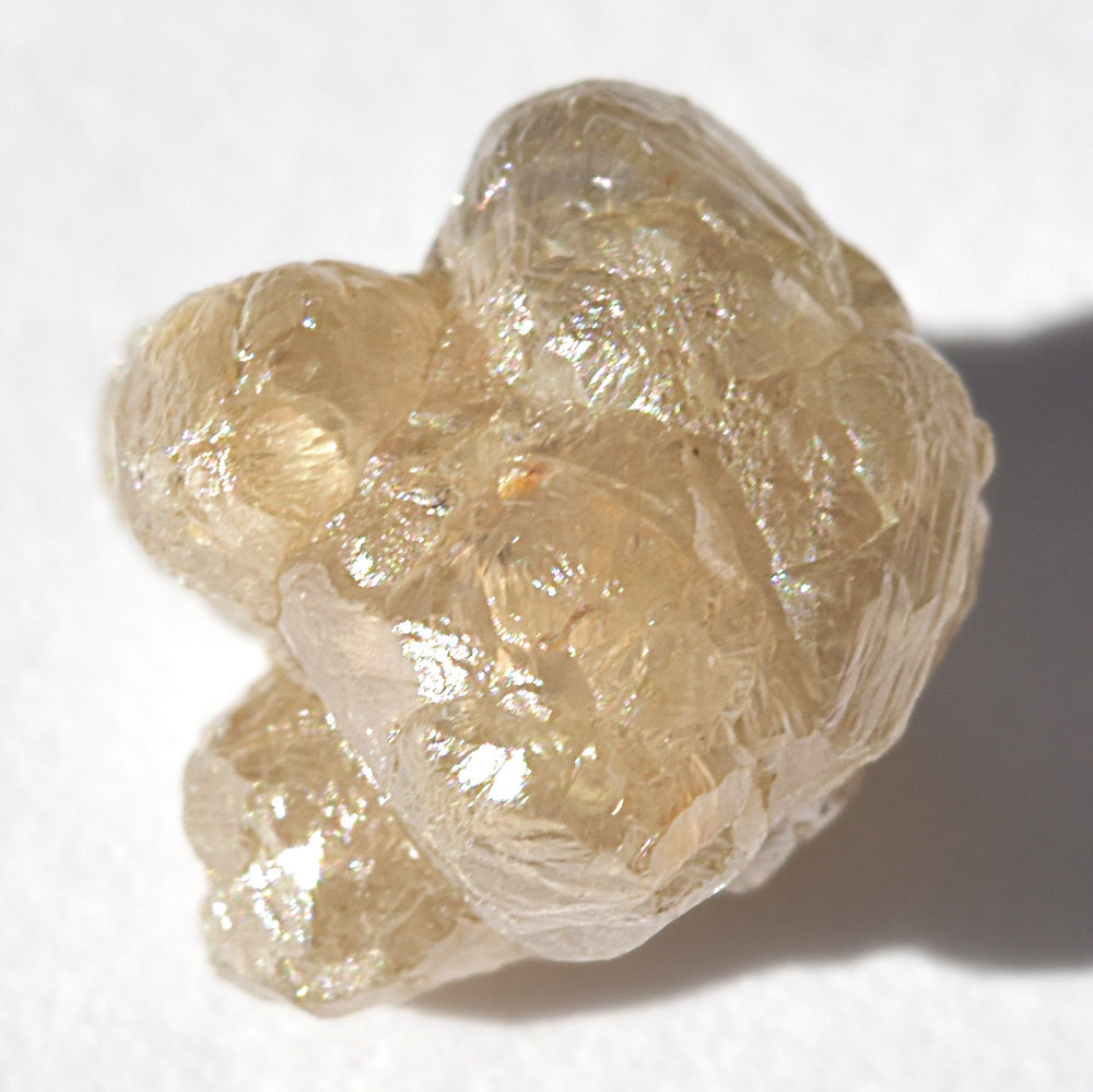 2.09 carat light brown freeform raw diamond