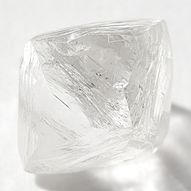 1.41 carat beautiful, classic raw diamond octahedron