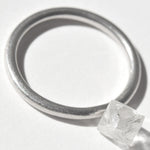 1.41 carat beautiful, classic raw diamond octahedron