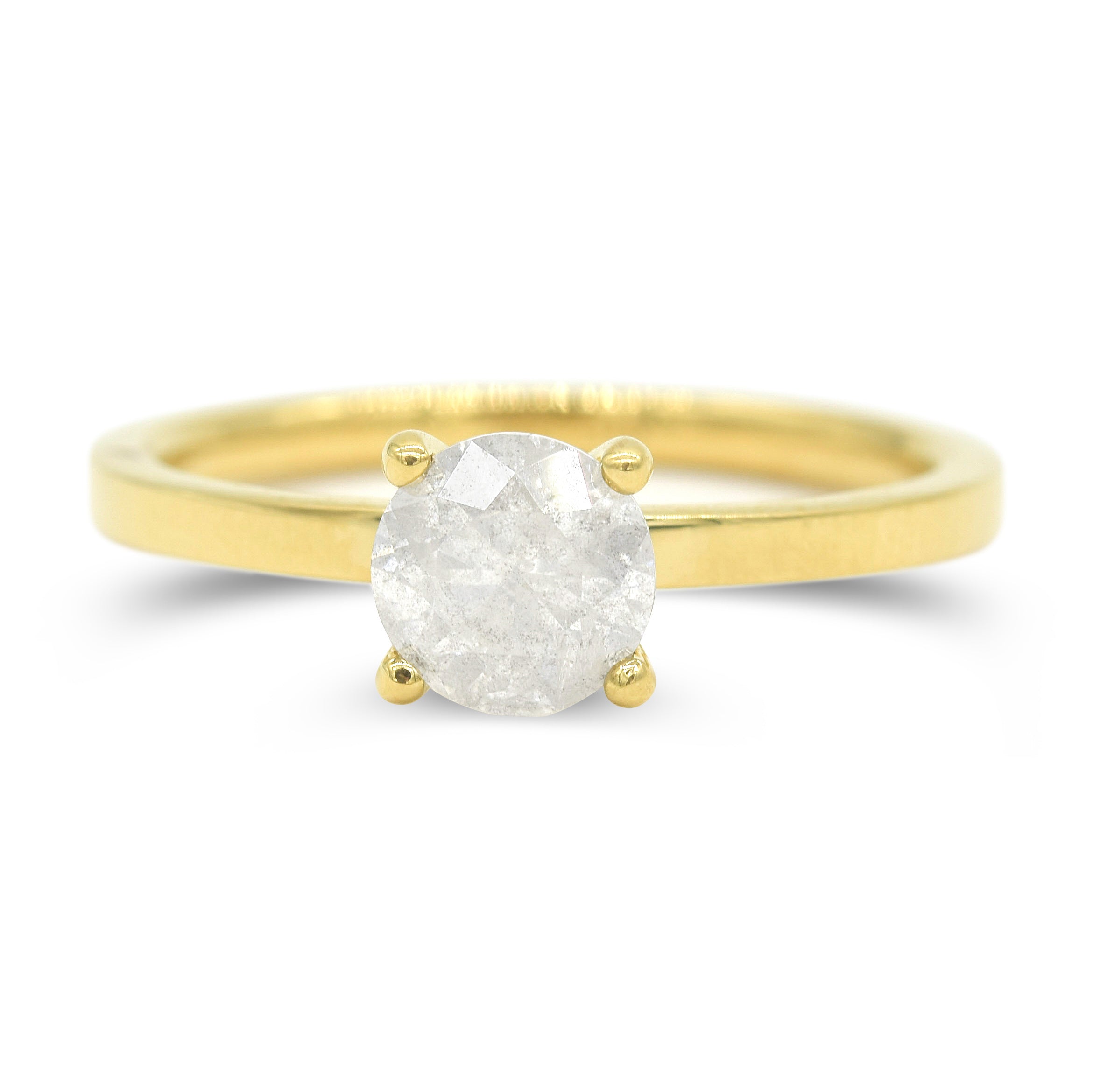 Shana Ring -  A square banded rough diamond engagement ring - Ring Design for Ring Builder
