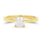 Shana Ring -  A square banded rough diamond engagement ring