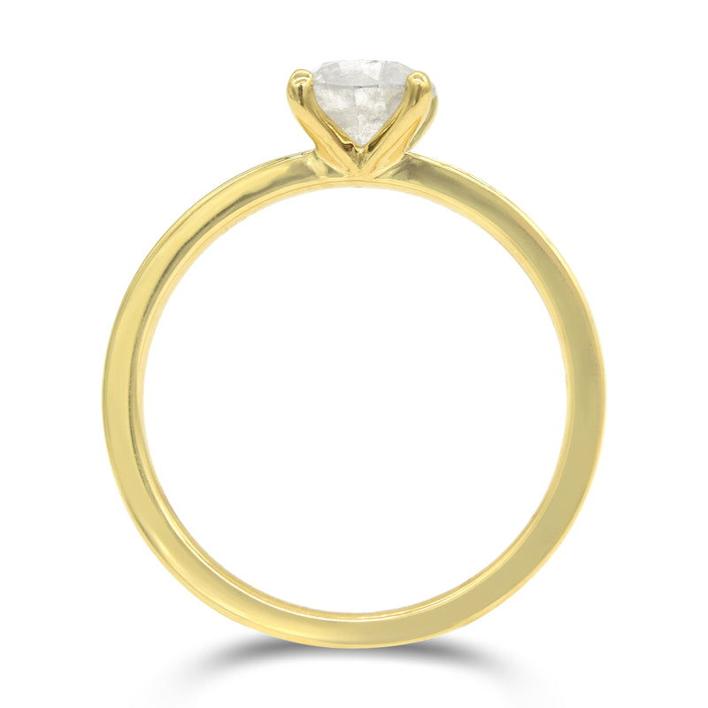Shana Ring -  A square banded rough diamond engagement ring - Ring Design for Ring Builder