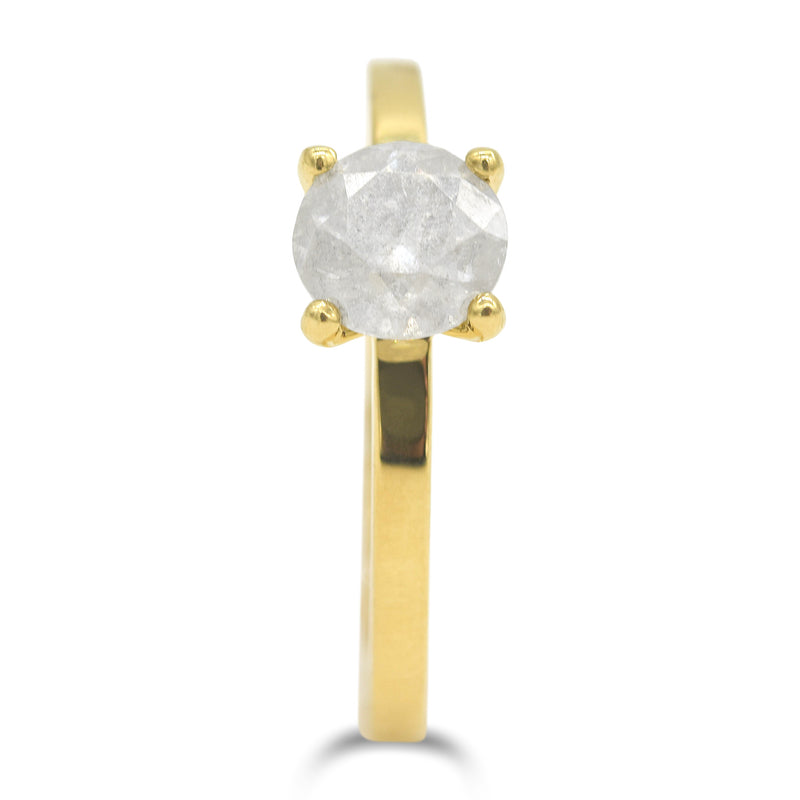 Shana Ring -  A square banded rough diamond engagement ring - Ring Design for Ring Builder