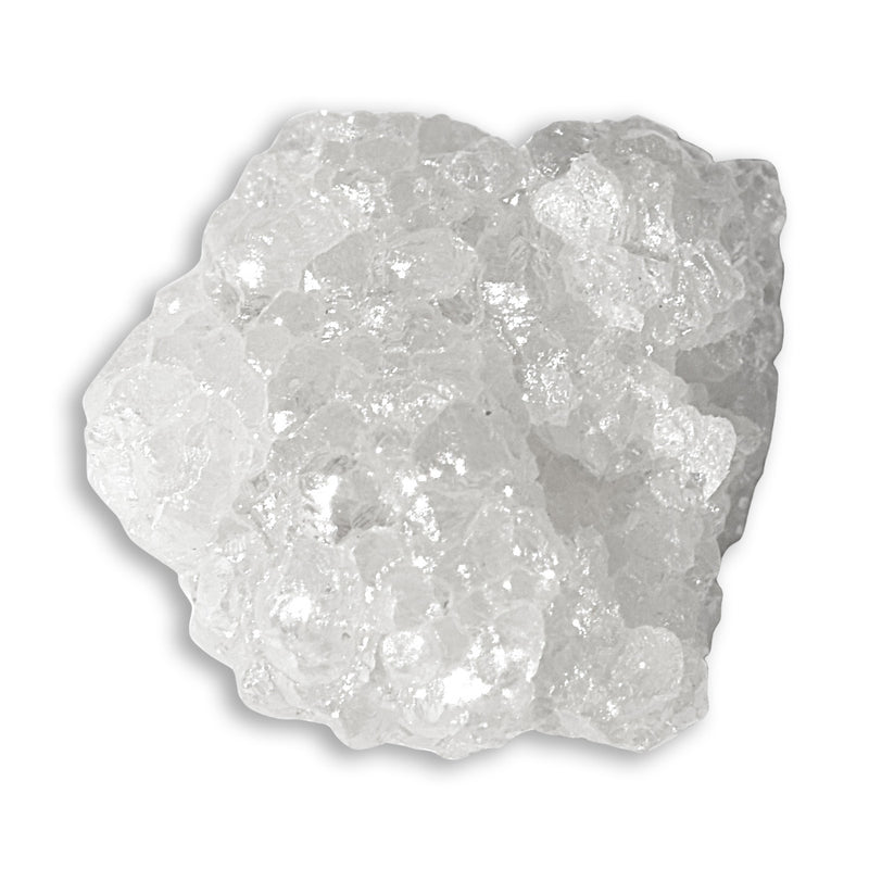 0.85 carat white and silver freeform raw diamond