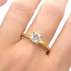 Shana Ring -  A square banded rough diamond engagement ring