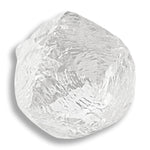 1.45 carat beautiful and bright raw diamond dodecahedron