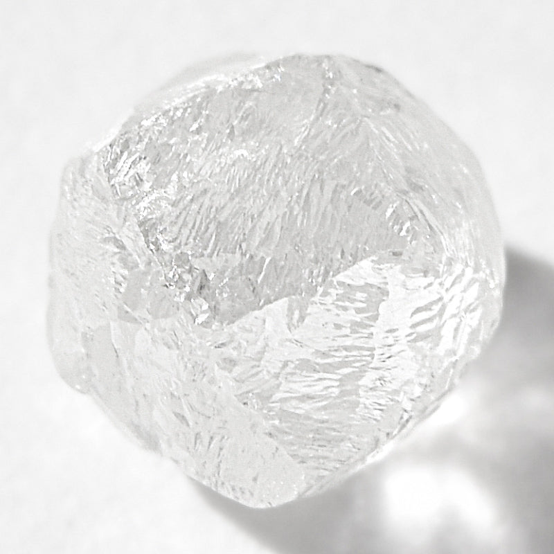1.45 carat beautiful and bright raw diamond dodecahedron