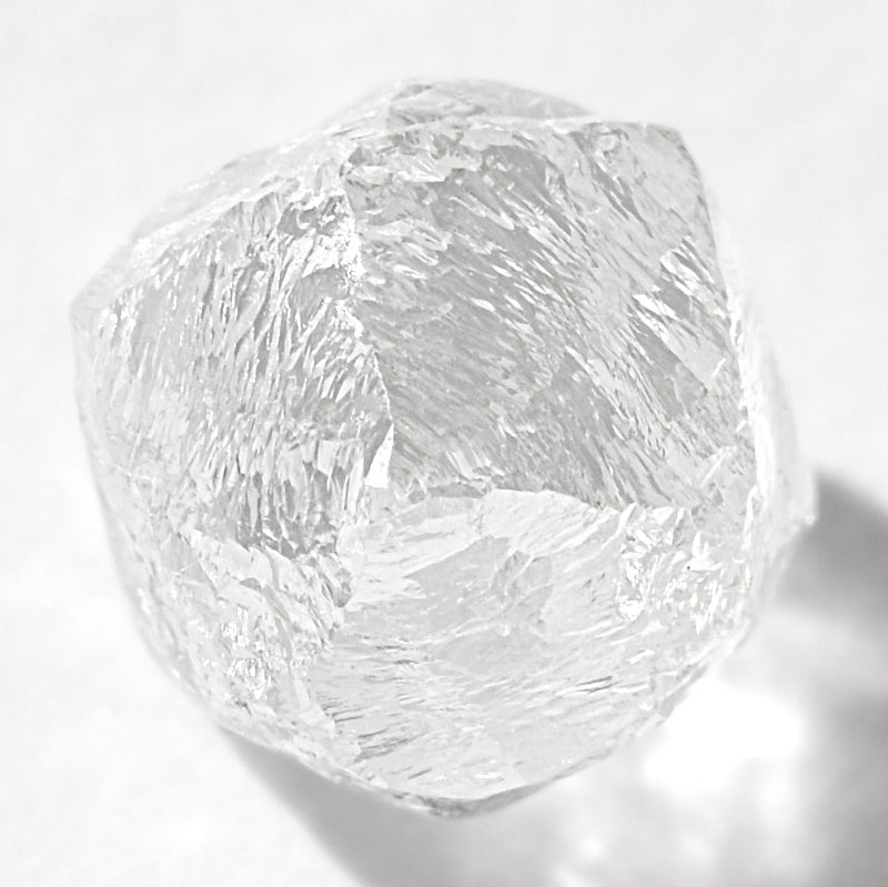 1.45 carat beautiful and bright raw diamond dodecahedron