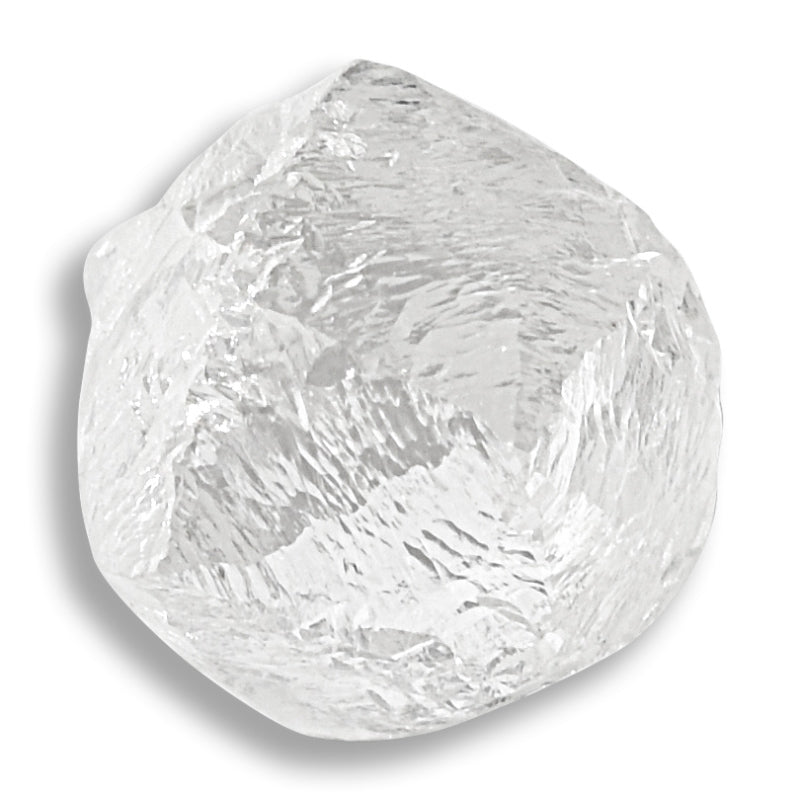 1.45 carat beautiful and bright raw diamond dodecahedron