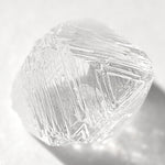 1.52 carat amazing and colorless rough diamond octahedron