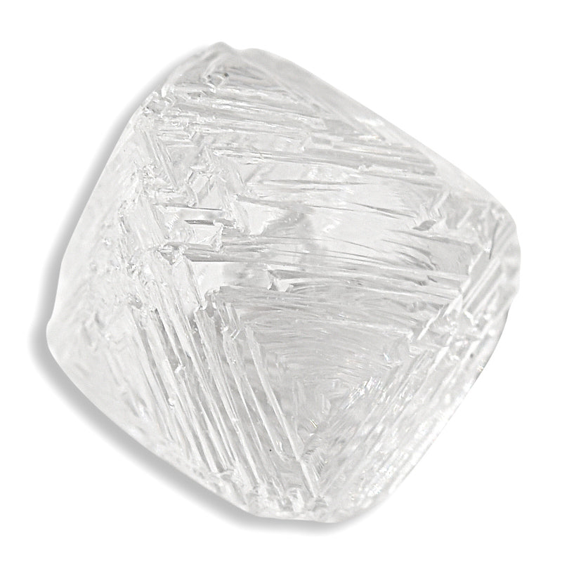 1.52 carat amazing and colorless rough diamond octahedron