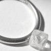 1.17 carat proportional and excellent raw diamond octahedron