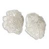 0.71 carat pair of freeform rough diamond crystals
