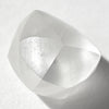 1.46 carat blossoming, white raw diamond rhombododecahedron