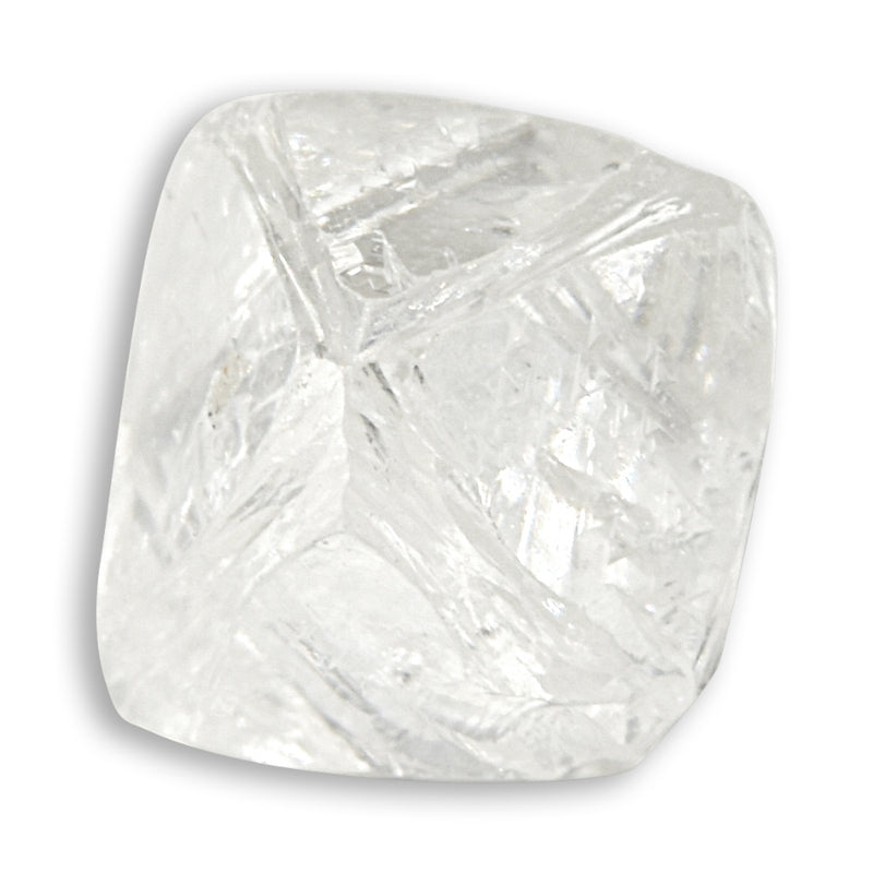1.24 carat luminous and proportional rough diamond octahedron