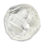 1.71 carat smooth and gemmy rough diamond octahedron