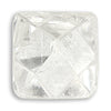1.25 carat bright and colorless raw diamond octahedron