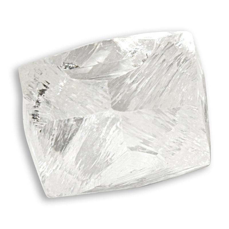 1.61 carat gorgeous and gemmy rough diamond rhombododecahedron