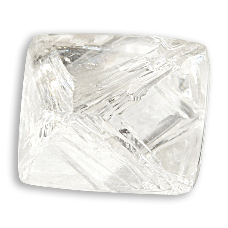 0.94 carat intense and perfect looking rough diamond octahedron